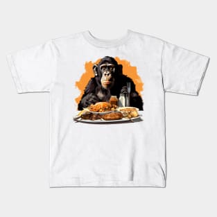 Happy Thanksgiving Monkey Kids T-Shirt